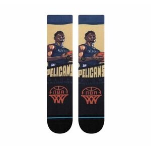 Zion Williamson New Orleans Pelicans Stance NBA Socks Large Mens 9-13